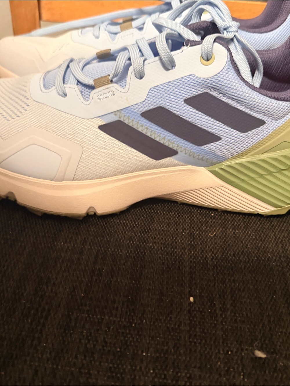 adidas Women's Terrex Light Blue and Navy Athletic Running Shoes